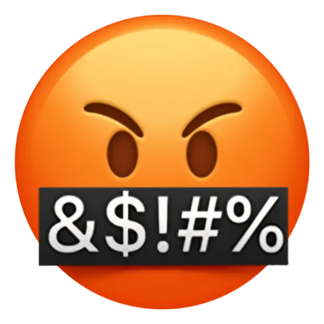 Cursing Emoji PNG Free Image