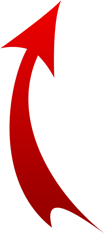 Curved Red Arrow Background PNG