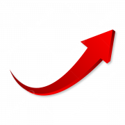 Curved Red Arrow PNG Clipart