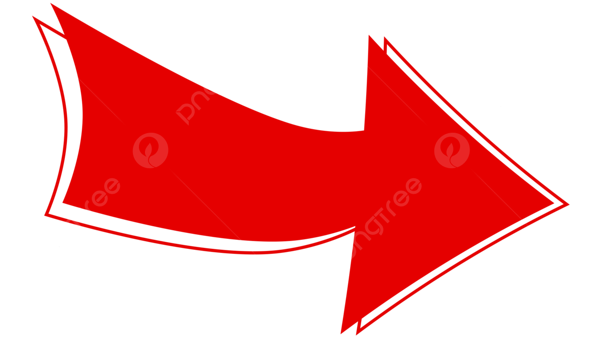 Curved Red Arrow PNG File