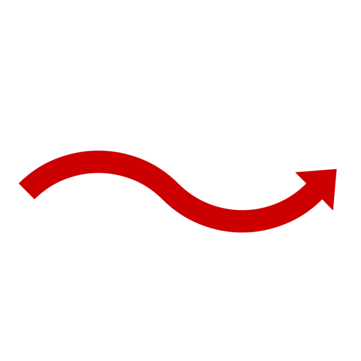 Curved Red Arrow PNG Free Image