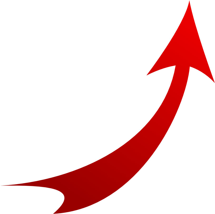 Curved Red Arrow PNG Images