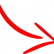 Curved Red Arrow PNG Pic