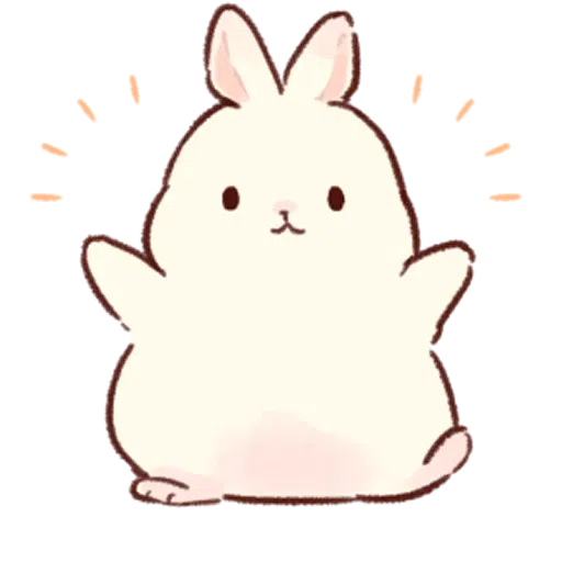 Cute Bunny Background PNG