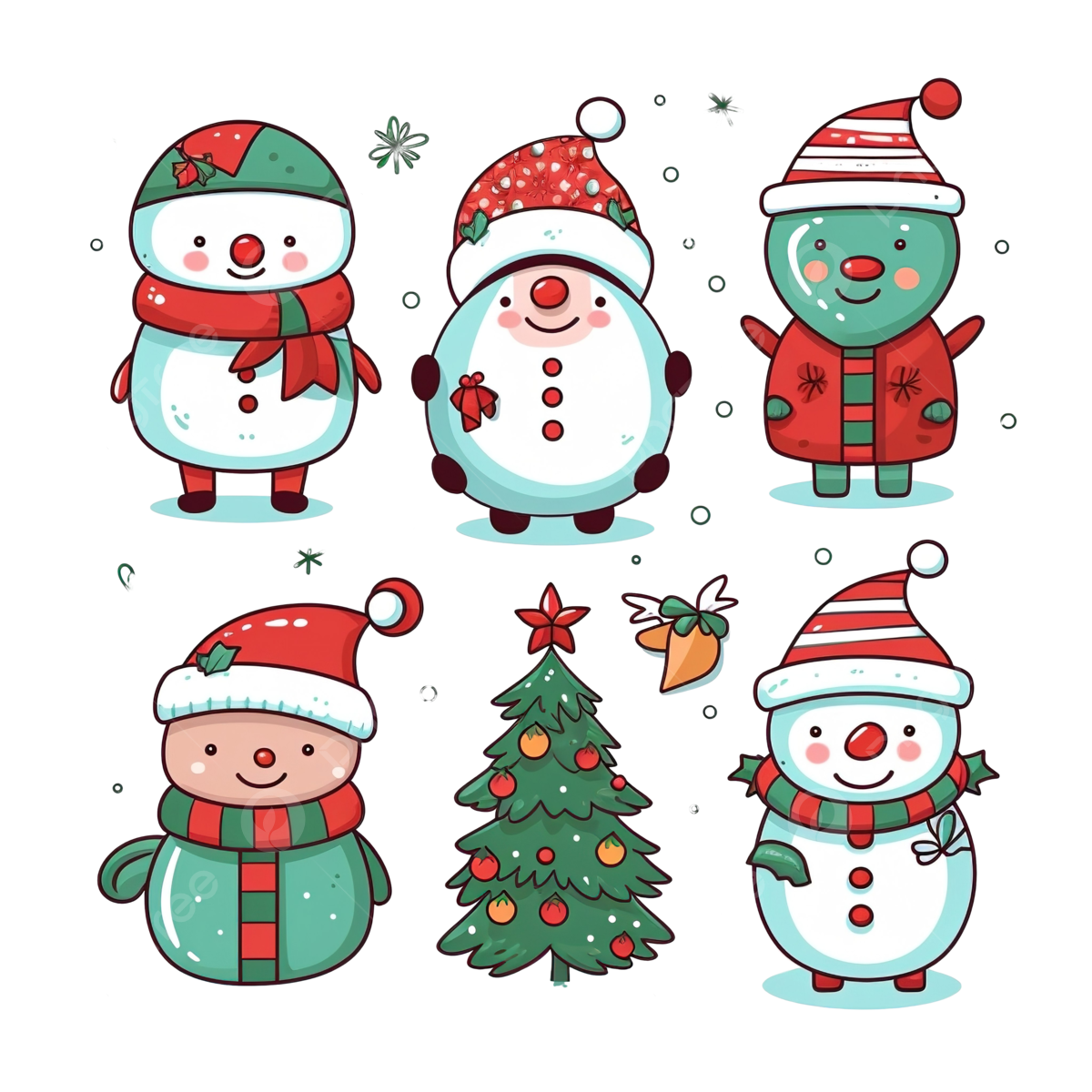 Cute Christmas PNG Background