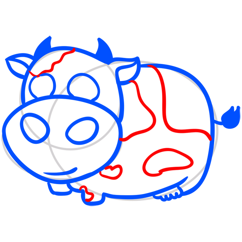 Cute Cow Background PNG