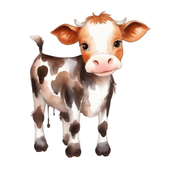 Cute Cow PNG Clipart