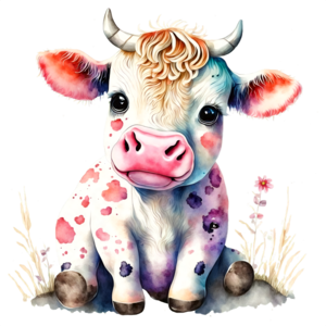 Cute Cow PNG Free Image