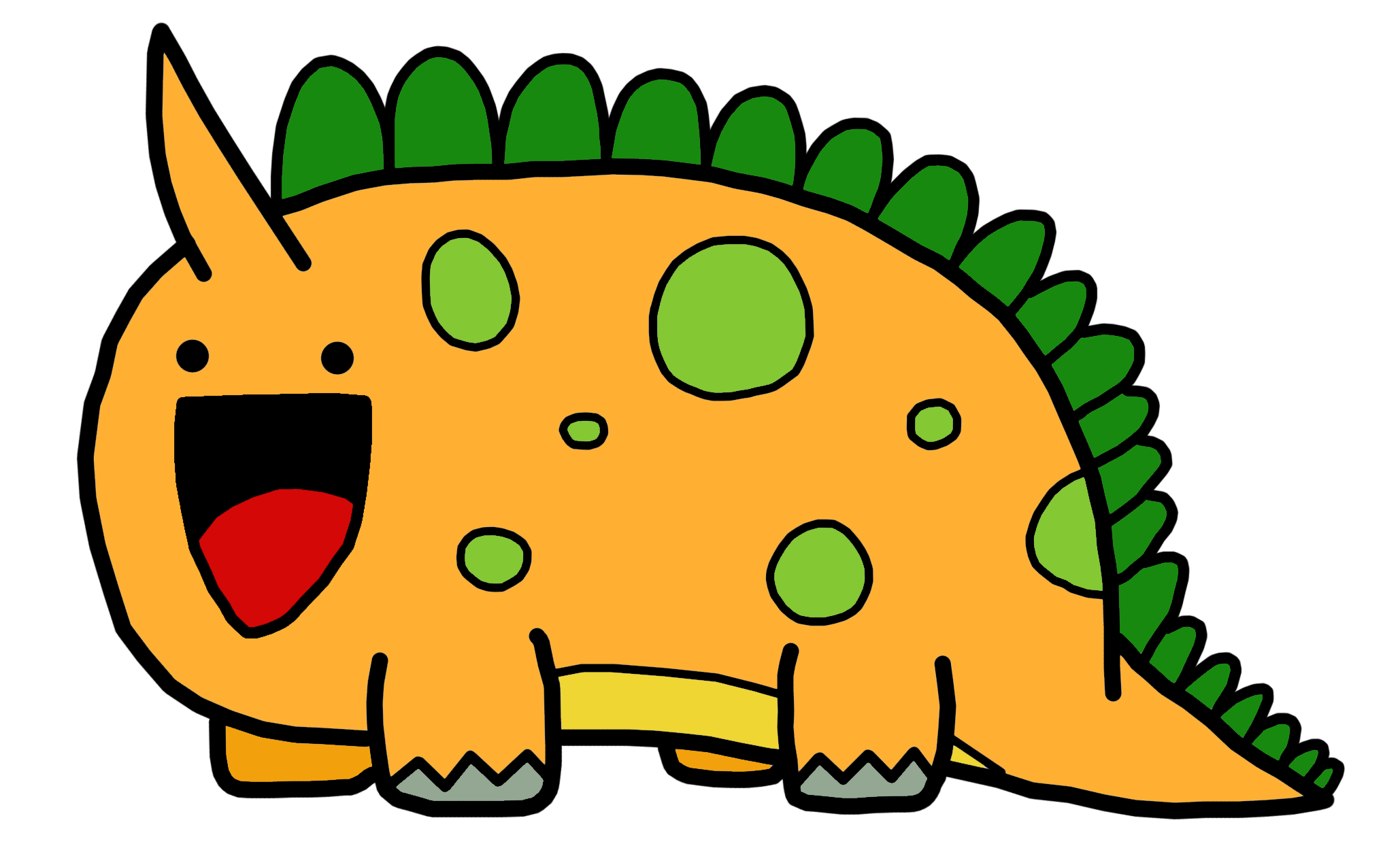 Cute Dino PNG Image File