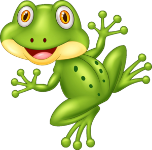 Cute Frog PNG Background