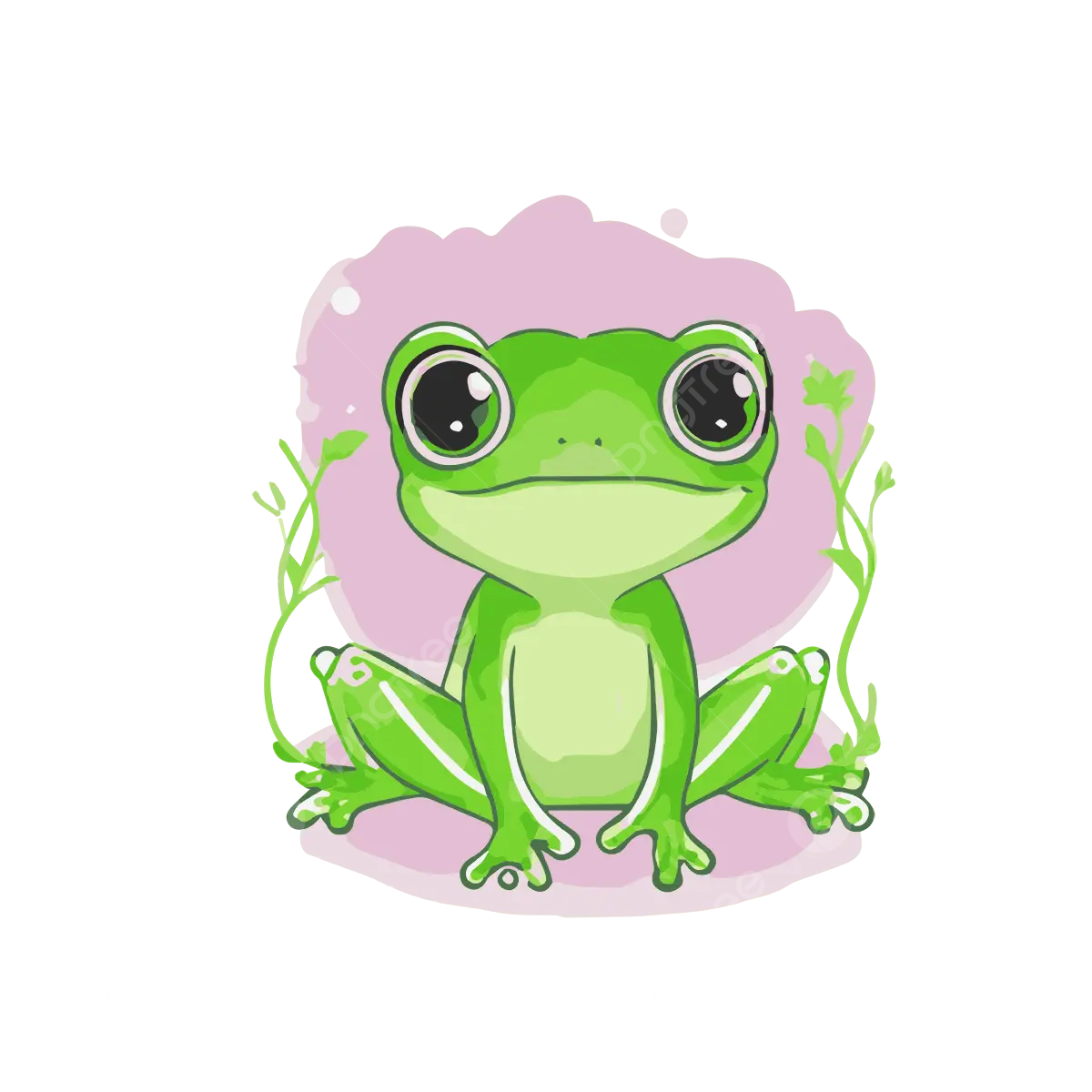 Cute Frog PNG Image File