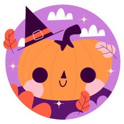 Cute Halloween Background PNG