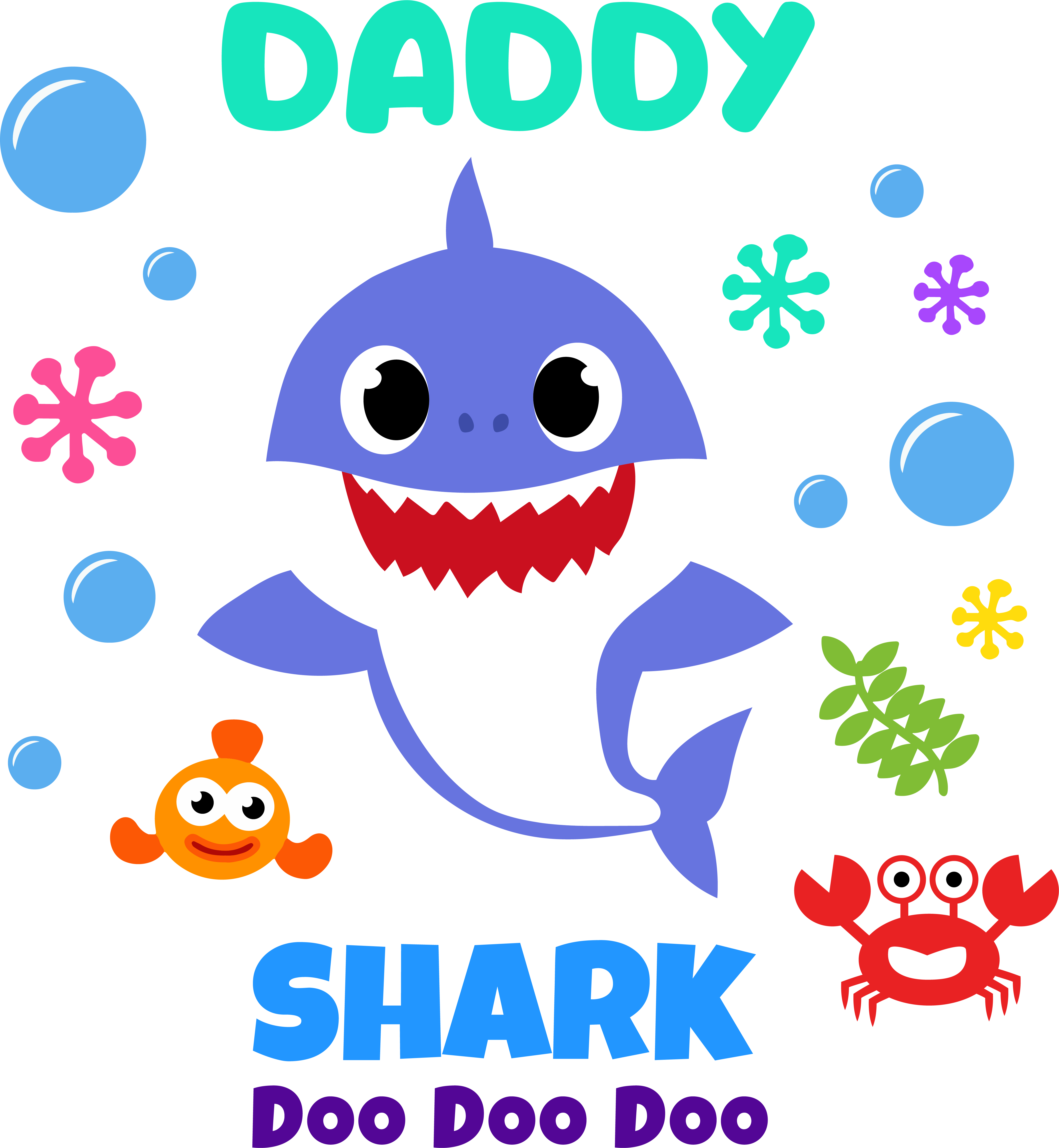 Daddy Shark Transparent