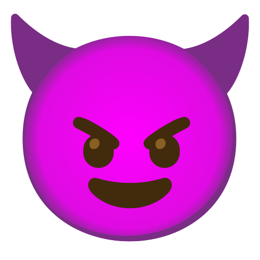 Demon Emoji Background PNG