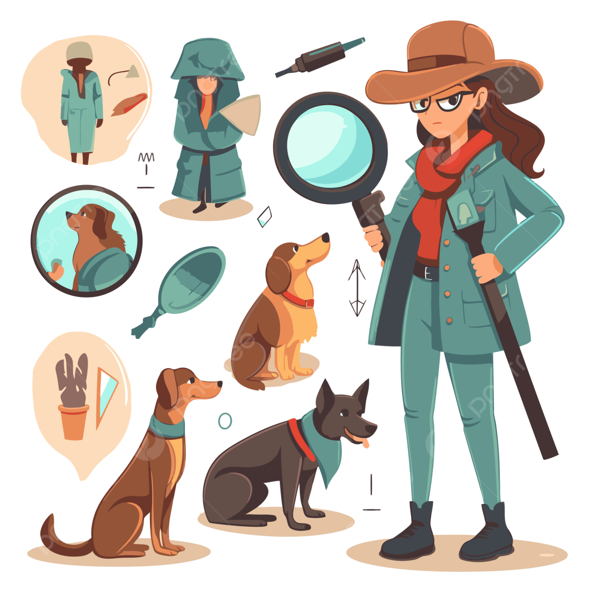Detective Background PNG