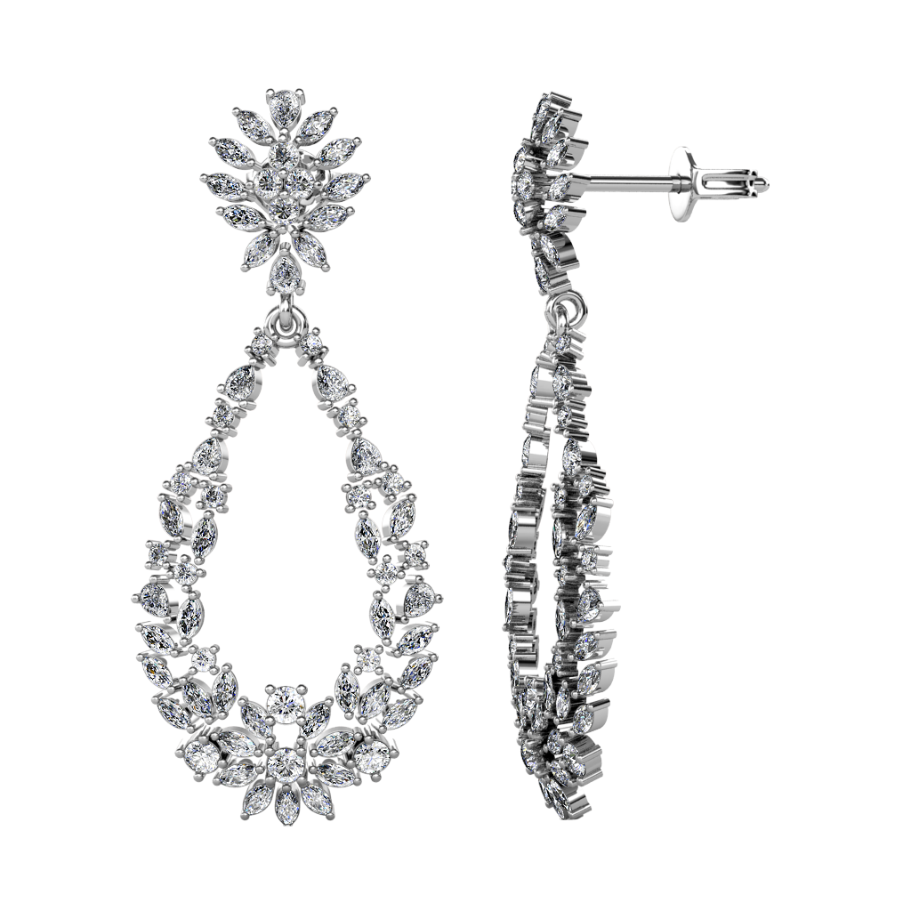 Diamond Earring Background PNG