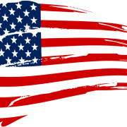 Distressed American Flag PNG Clipart