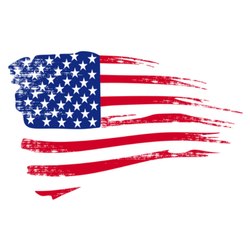 Distressed American Flag PNG Cutout