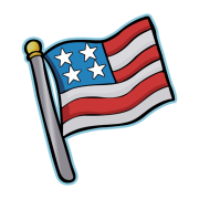 Distressed American Flag PNG Picture