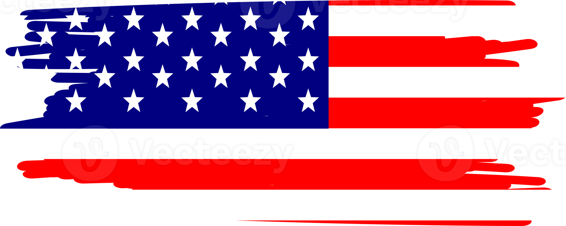 Distressed American Flag PNG
