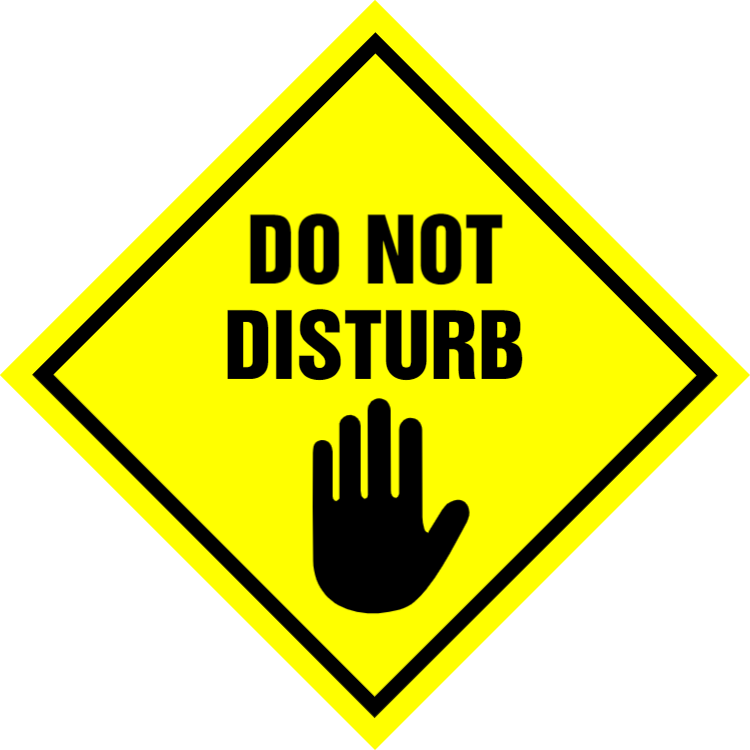 Do Not Disturb PNG Photo