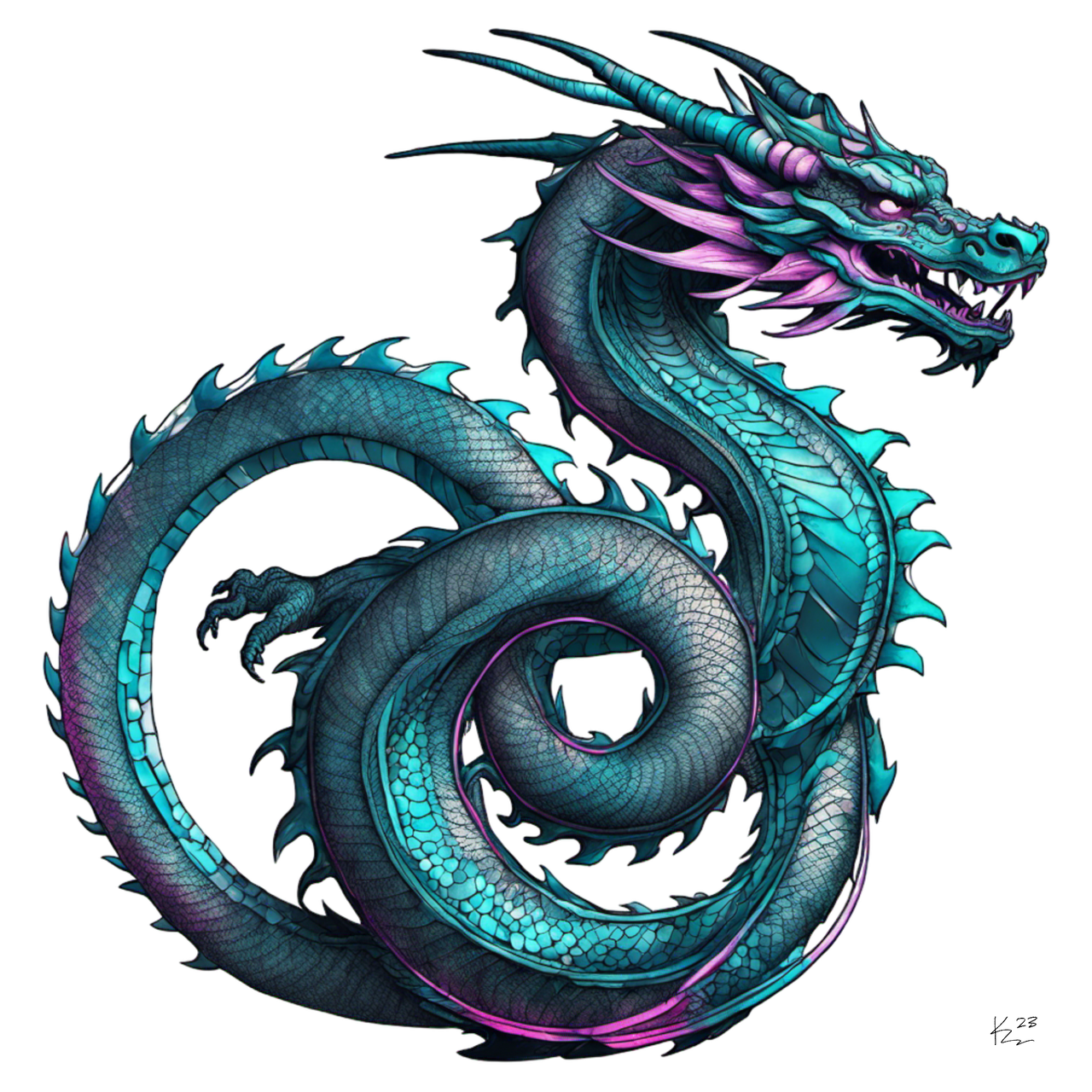 Dragon Tattoo PNG Image