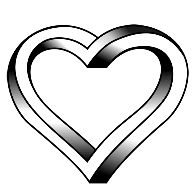 Drawn Heart Background PNG