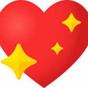 Emoji Heart Background PNG