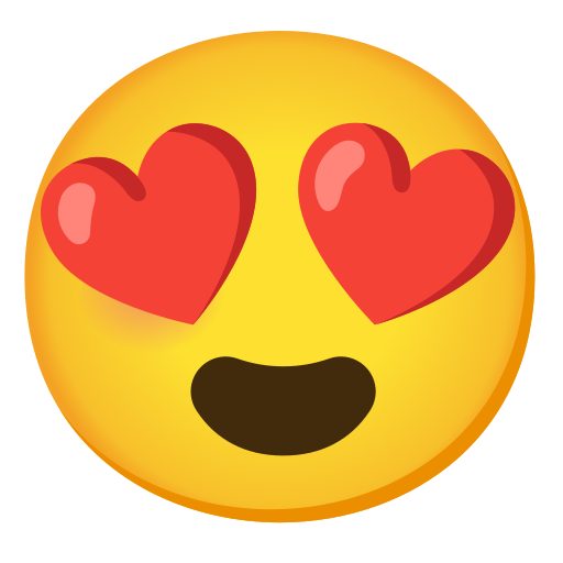 Emoji Heart PNG Background