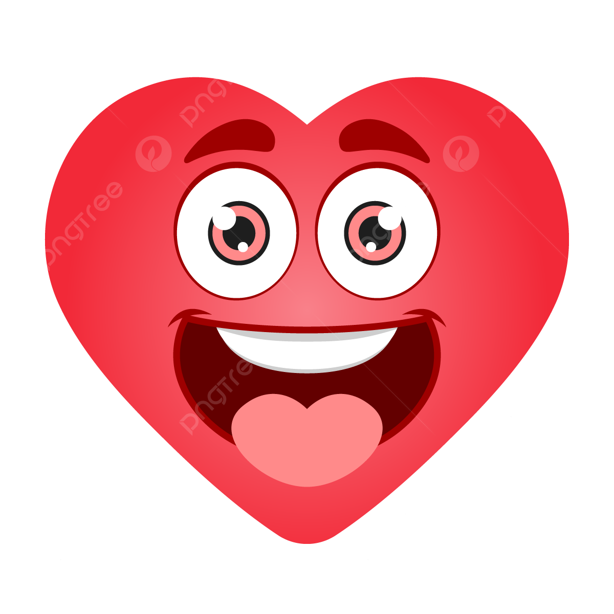 Emoji Heart PNG Clipart