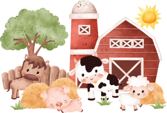 Farm Animals PNG Background