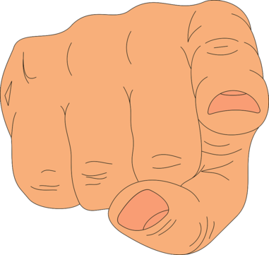 Finger Pointing At You PNG Photos
