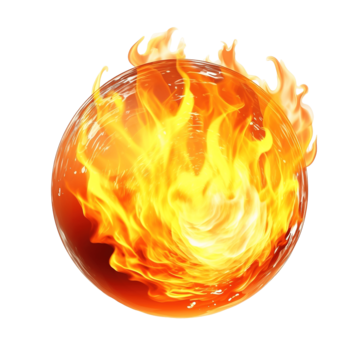 Fire Ball PNG Cutout