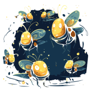 Fireflies Transparent
