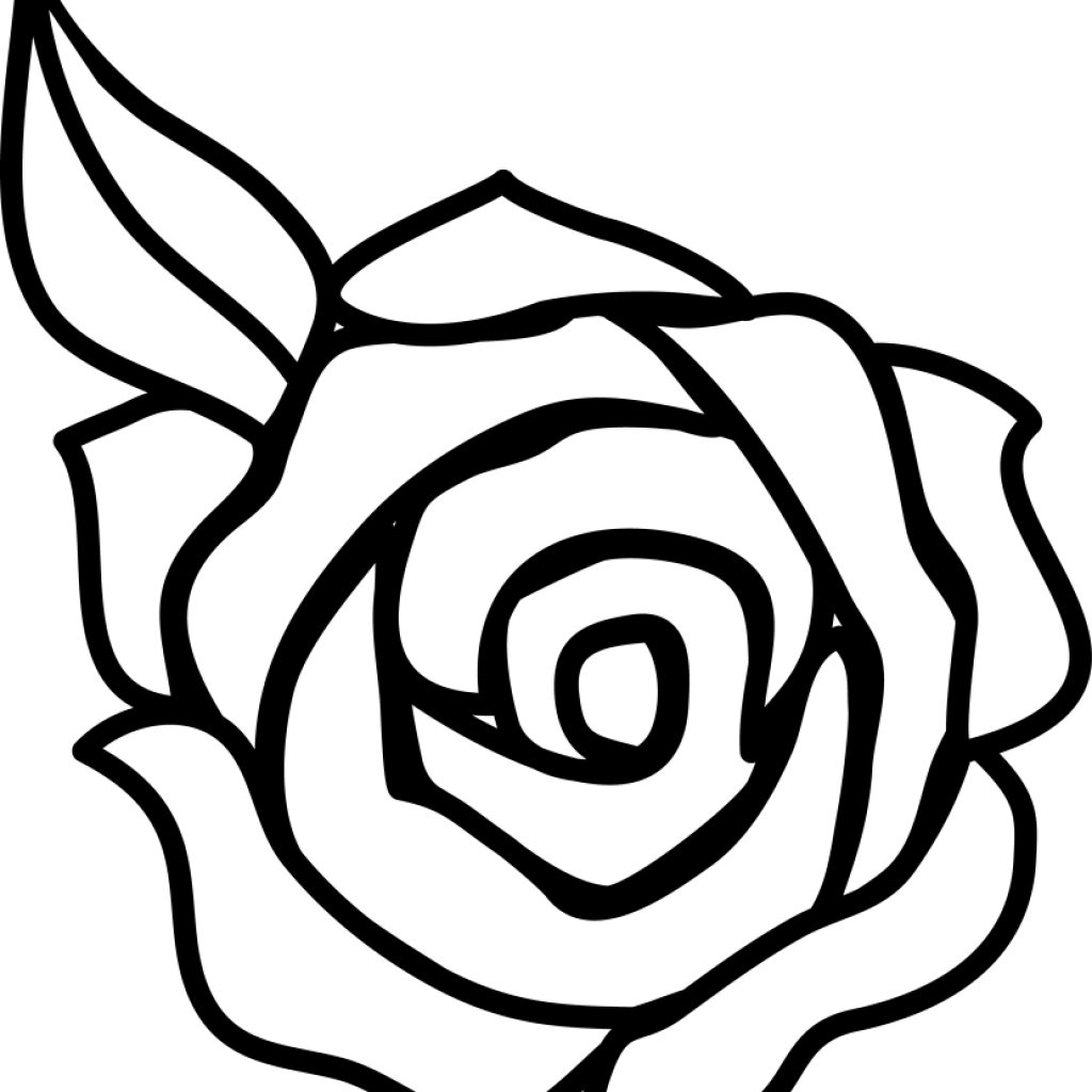 Flower Black And White PNG Image File