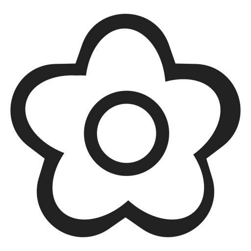 Flower Black And White PNG Image HD