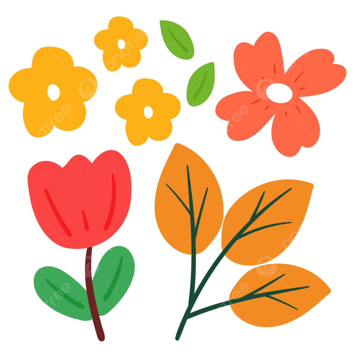 Flower Drawing PNG Clipart