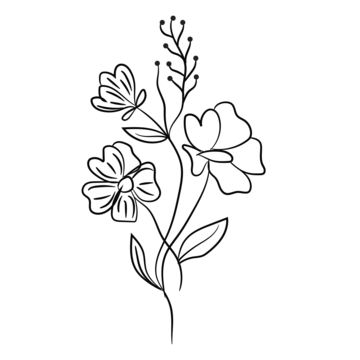 Flower Drawing PNG File