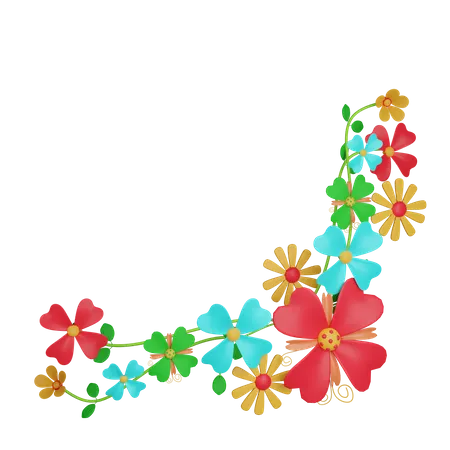 Flowers Border PNG Image