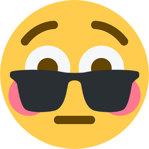 Flushed Emoji PNG Cutout