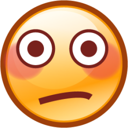 Flushed Emoji PNG Image