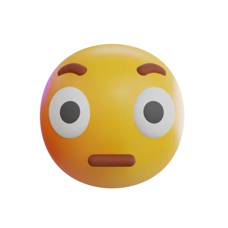 Flushed Emoji PNG Photo
