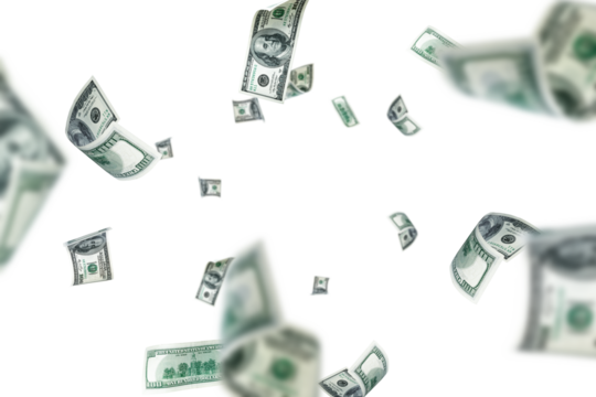 Flying Money PNG Clipart