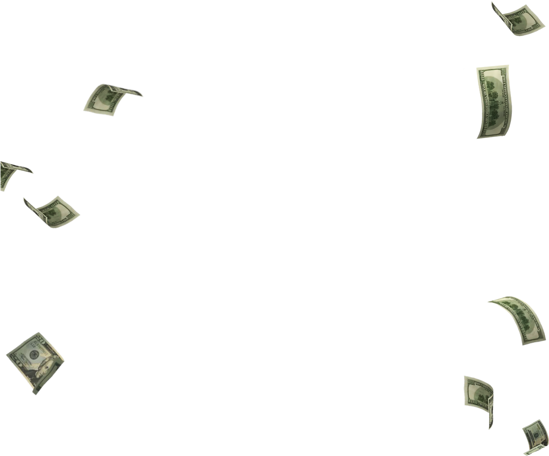 Flying Money PNG HD Image