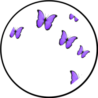 Flying Purple Butterfly PNG Photo