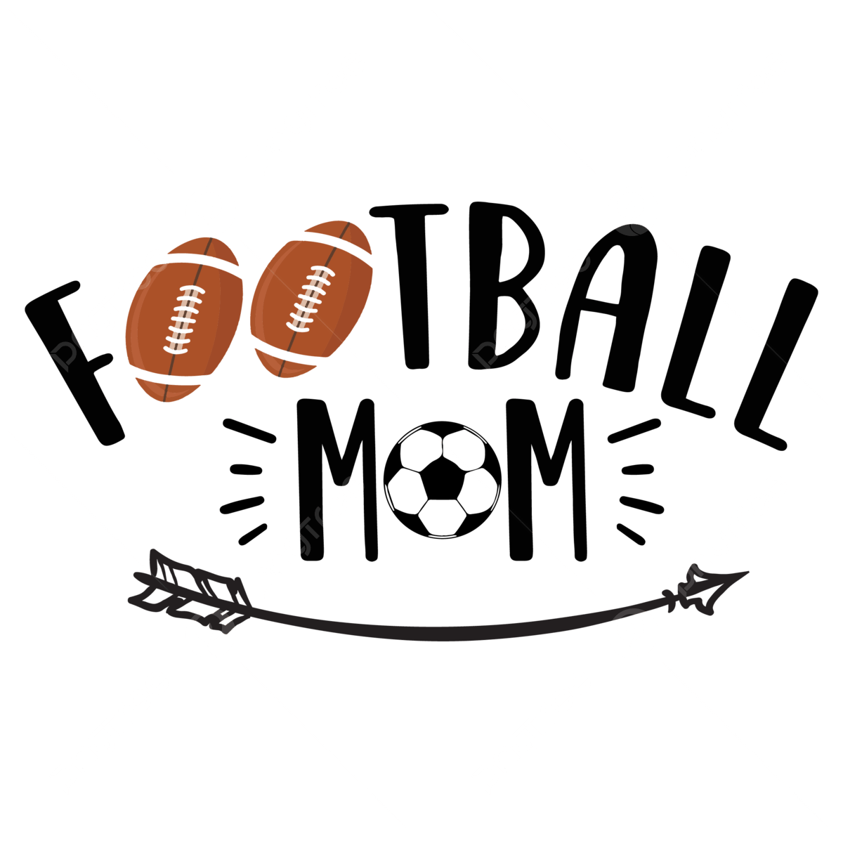 Football Mom PNG Background