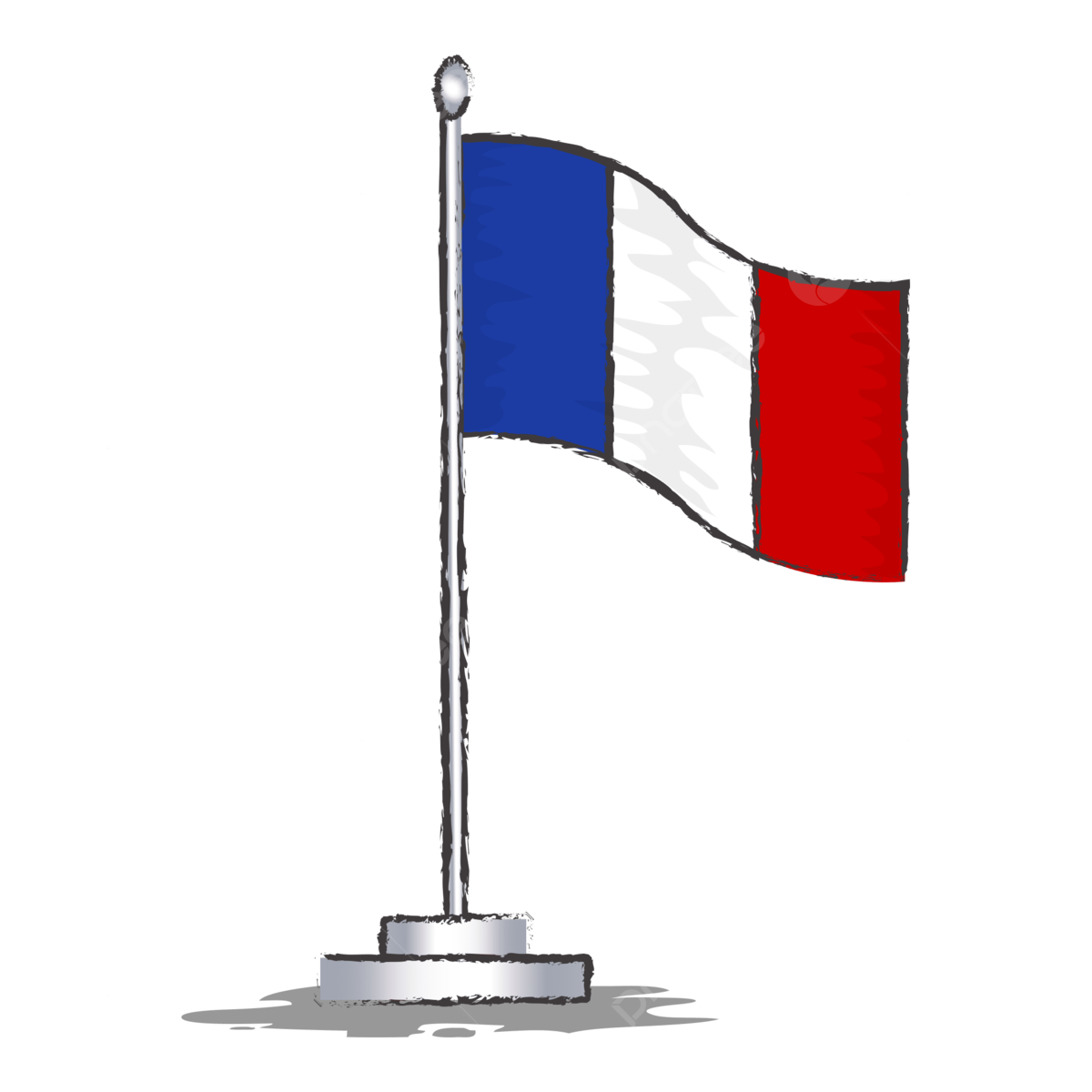 French Flag No Background