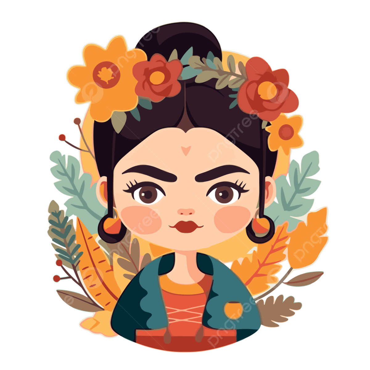Frida Kahlo PNG Cutout