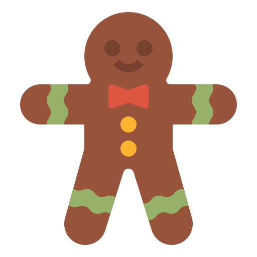 Gingerbread Man Background PNG