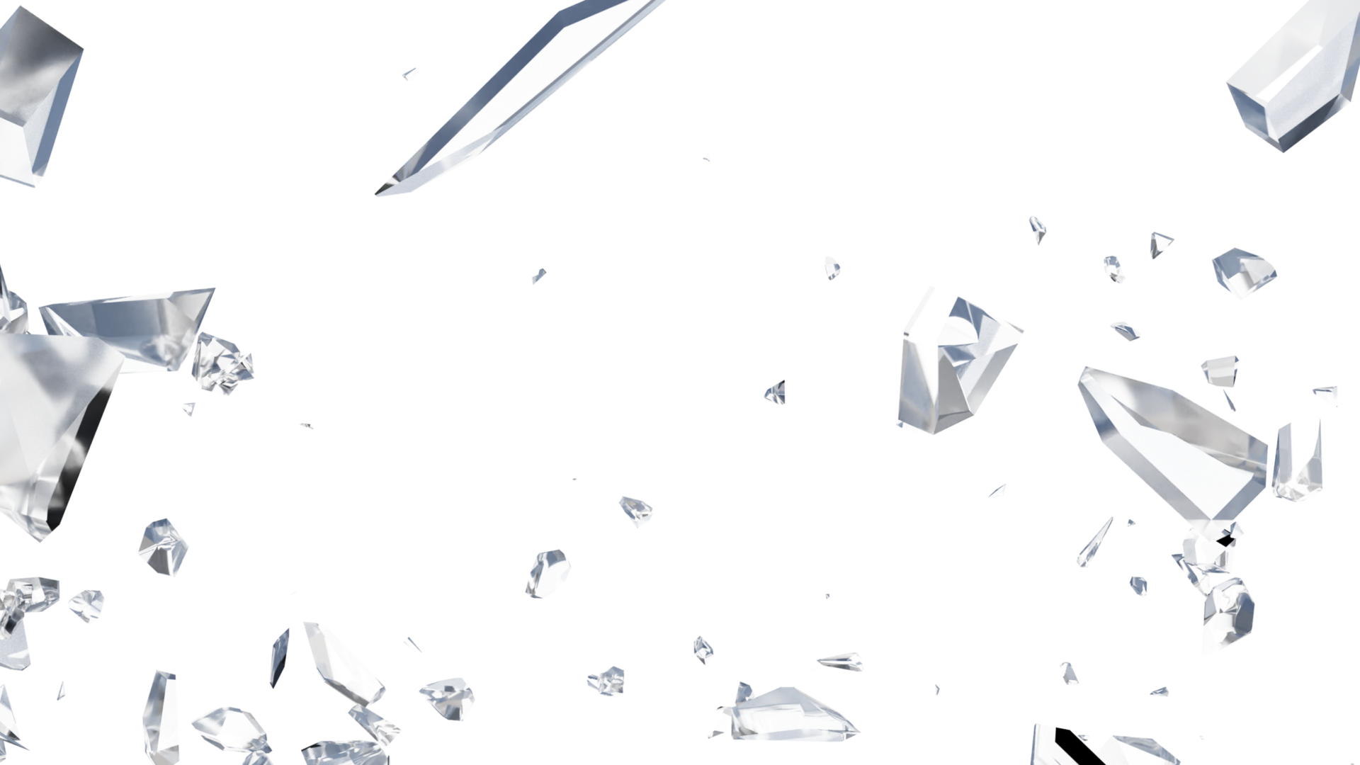 Glass Shards PNG Photo
